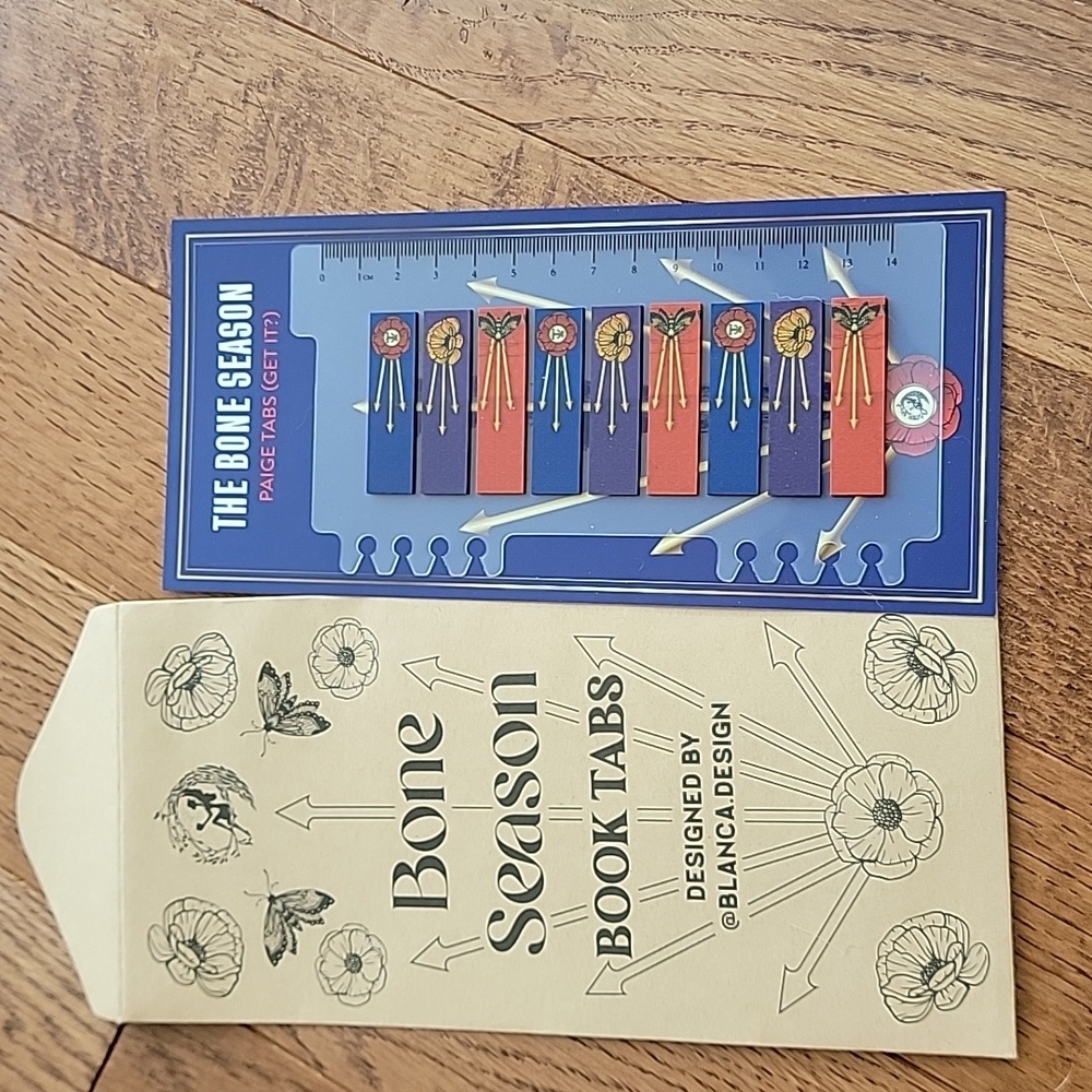 Fairyloot Bone Season book tabs NWT